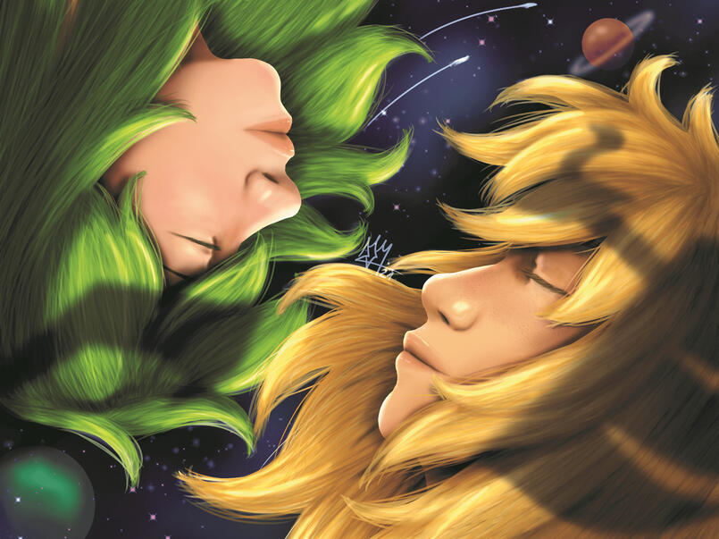 Arte Hyushun em semirrealismo